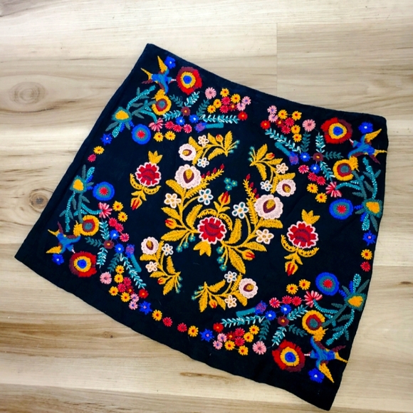 Umgee USA Embroidered Mini Skirt - Picture 2 of 2